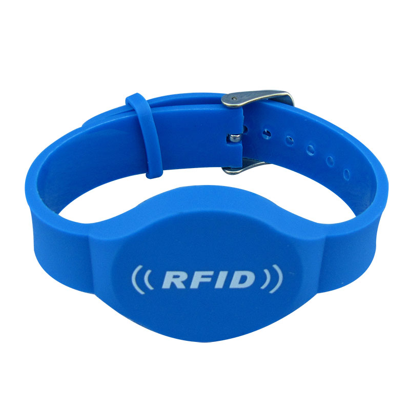 13.56MHZ MF Programmabilis IMPERVIUS Ic Rfid PVC Purgamentum Bracelet For Sauna