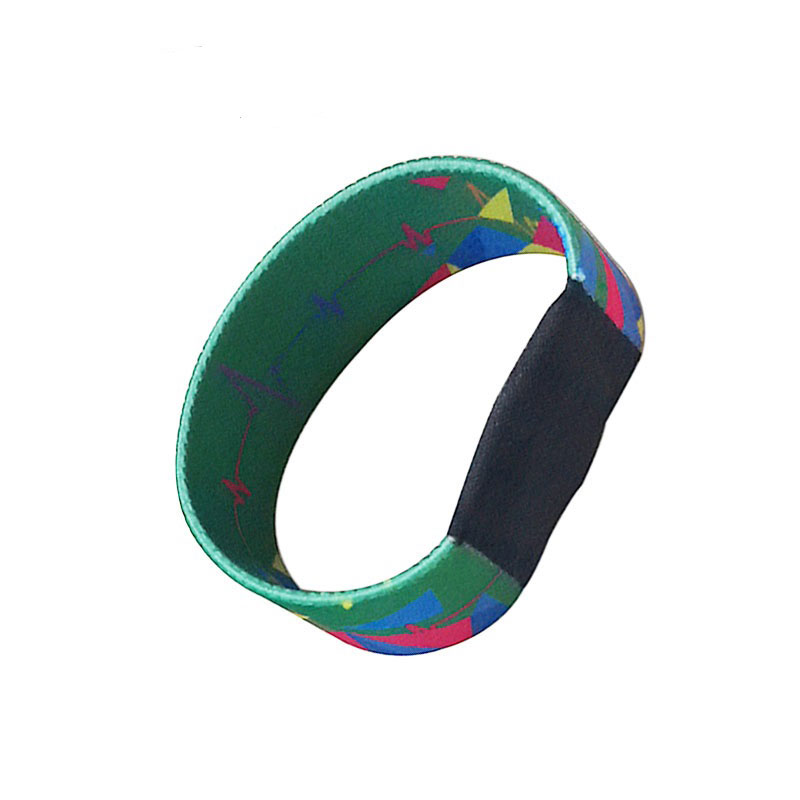 NFC Elastica Fabrica Bracelets Customized RFID Texta NFC Wristbands